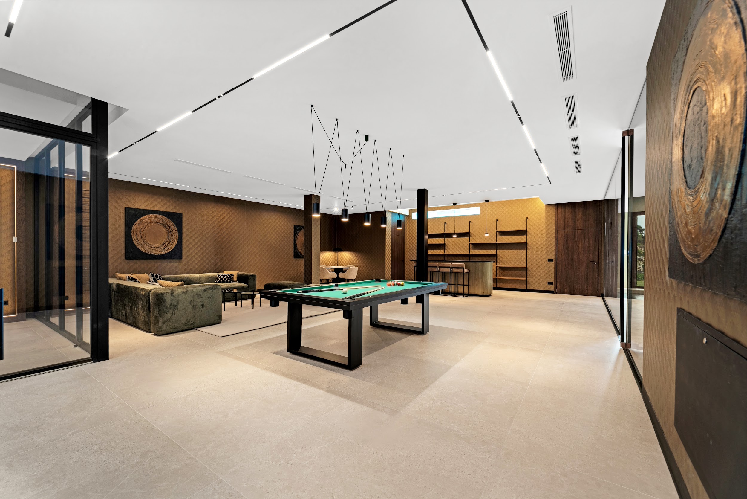 Billiards room and bar