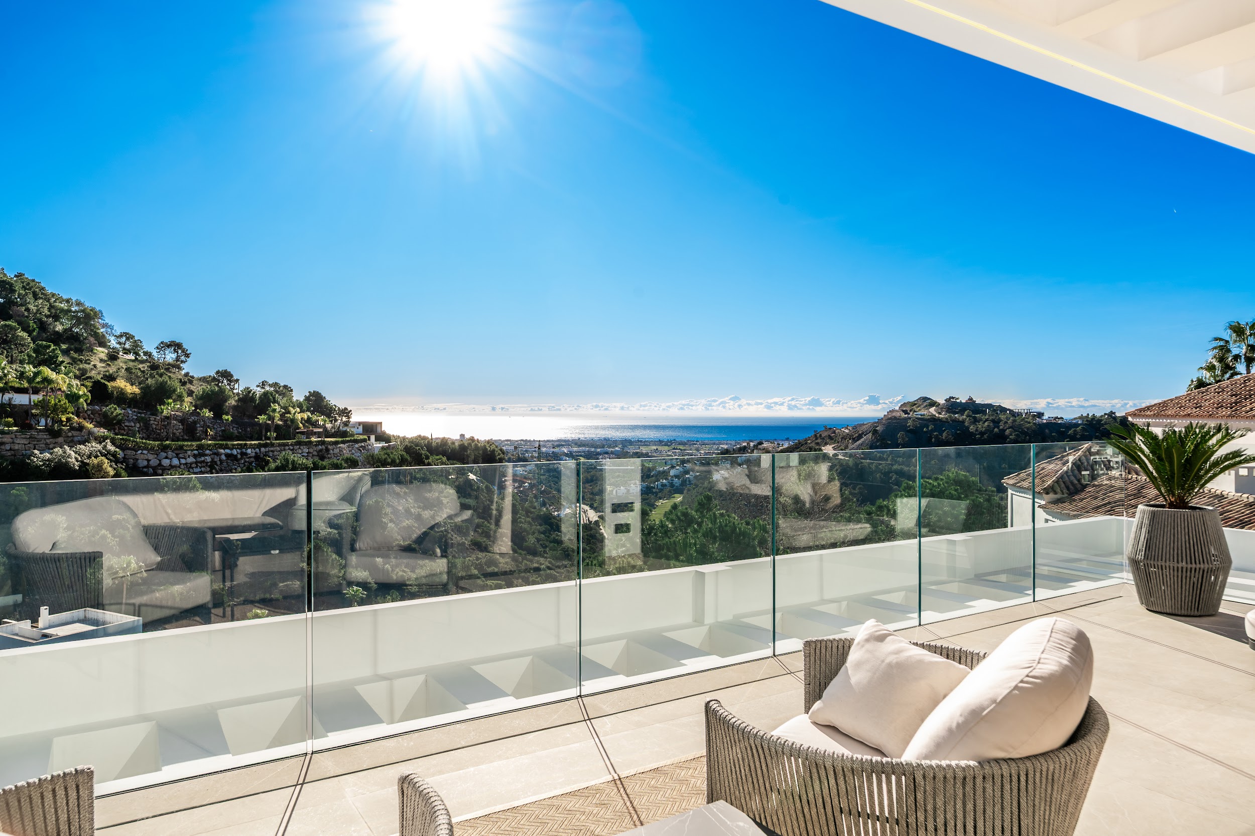 Suite terrace with panoramic views
