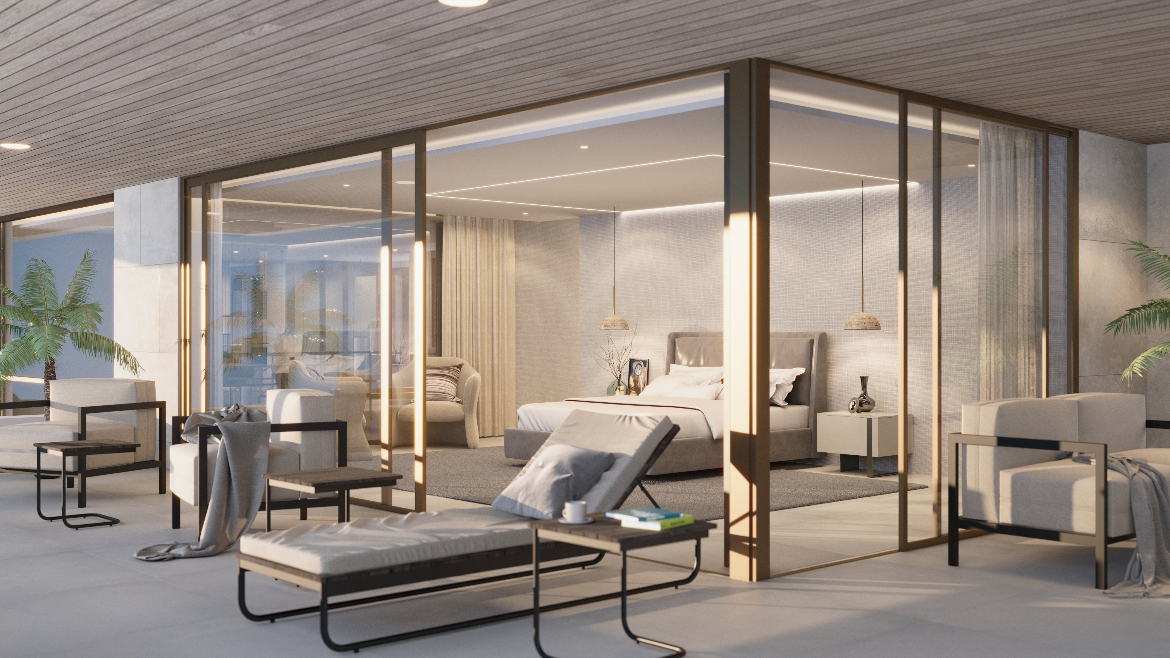 Villa Hope El Madroñal — master bedroom with terrace
