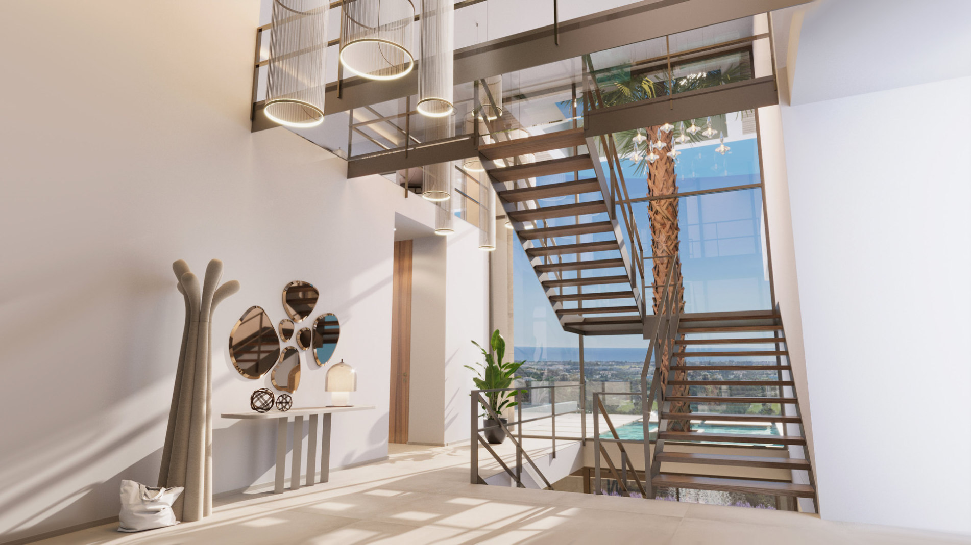 Villa Hope El Madroñal — staircase and entrance hall