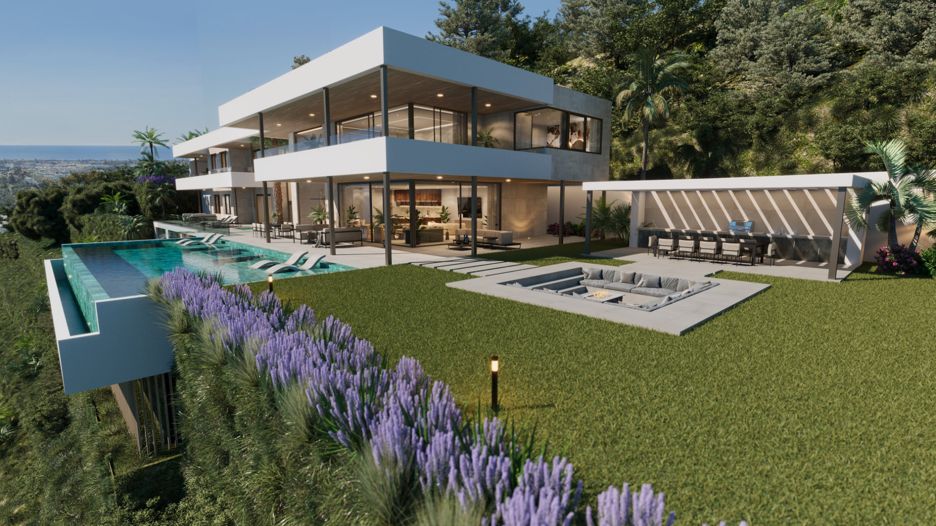 Villa Hope El Madroñal — exterior render with garden