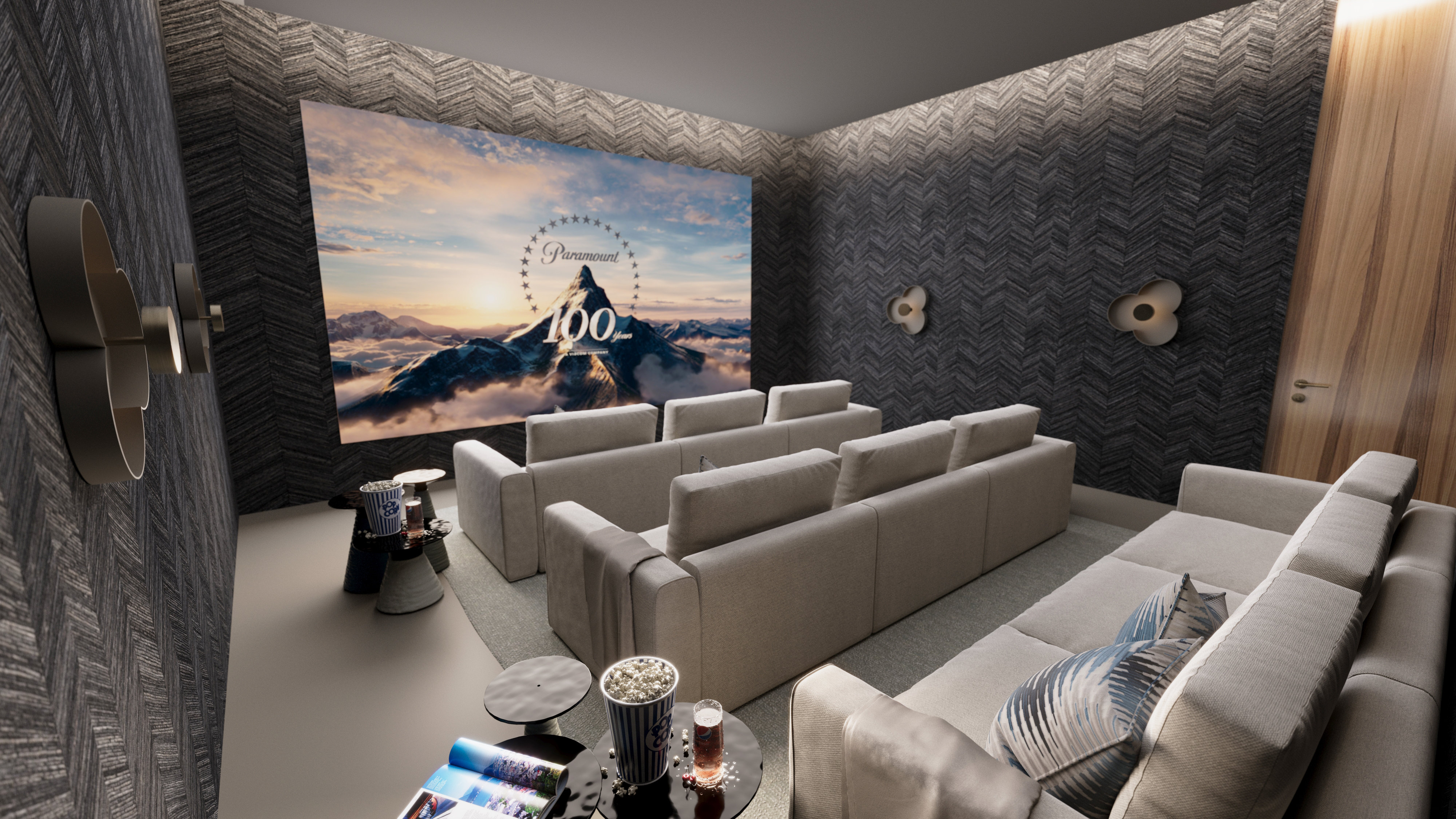 Villa Hope El Madroñal — cinema room