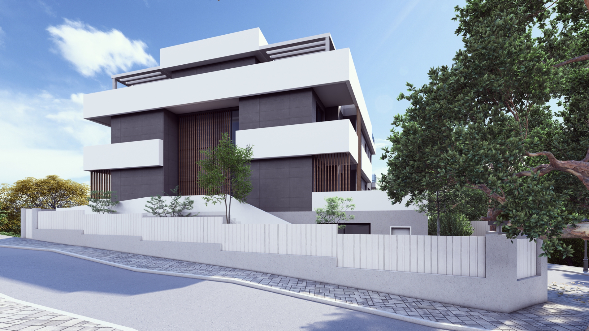 Edificio Viviendas Malaga Este Render Conjunto