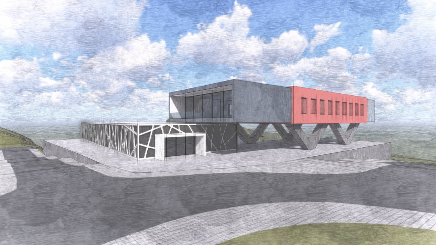 Universidad Privada Malaga Render Exterior