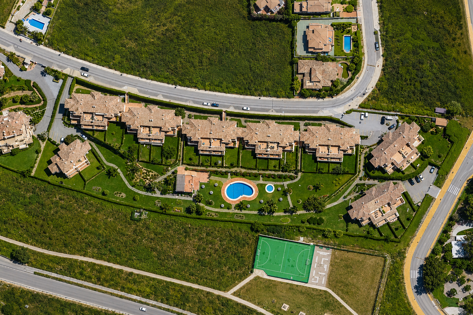 Casares Real — Ortofoto aérea de la urbanización